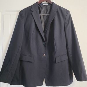 Doc & Amelia by Cintas Blue Blazer Jacket Wool Blend Women’s XL/XXL